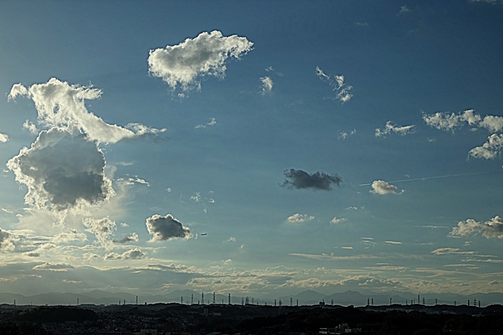 多摩丘陵の空