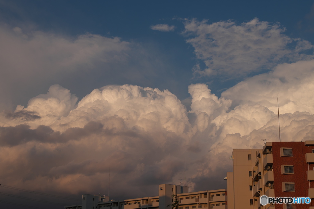 東京の雷雨雲