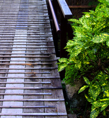 構成-19／Striped pattern by the natural mat