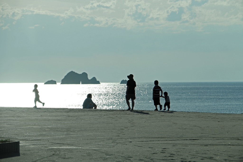 夏の海にて-1