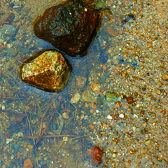 水様-110／Border between stones & water