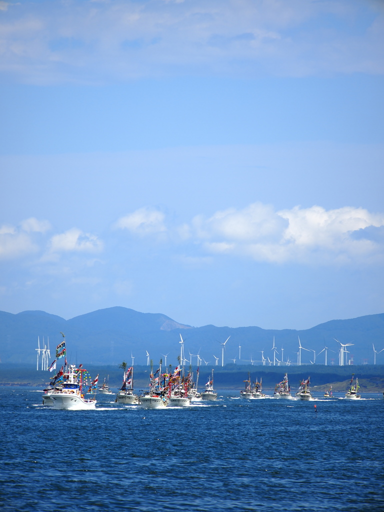 のへじ祇園まつり　海上渡御①