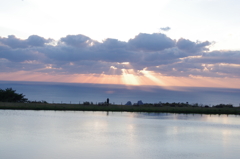 夕日