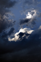 白い雲、蒼い空