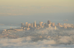 サンフランシスコを上空から眺めると