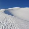 厳冬期の谷川岳　山頂を振り返る