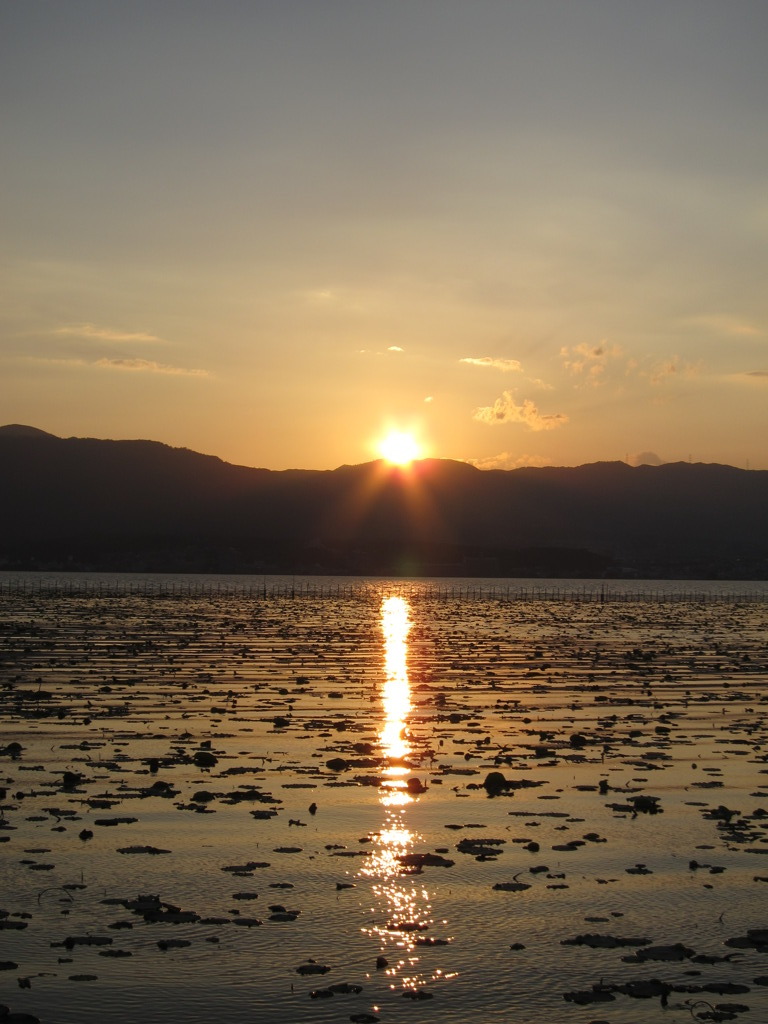 琵琶湖夕景　４