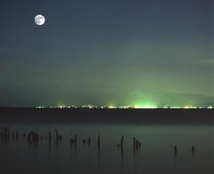 お月見・琵琶湖