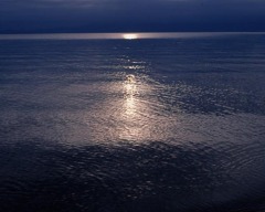 湖面の太陽・琵琶湖