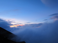 富士山頂からの景色