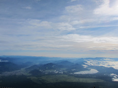 富士山頂からの景色