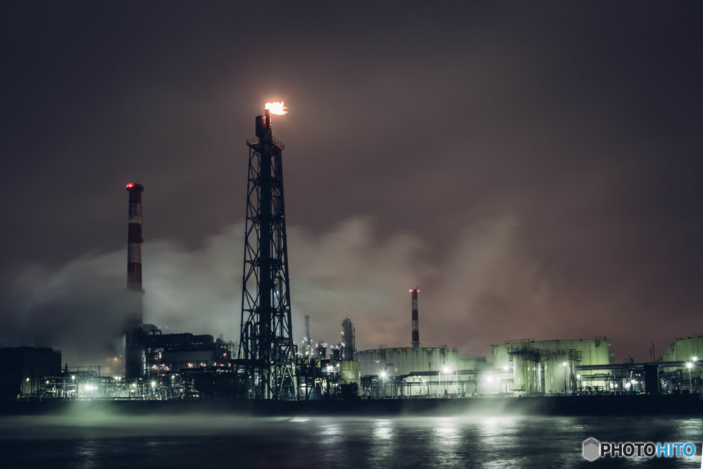 Stormy factory