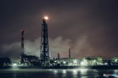 Stormy factory