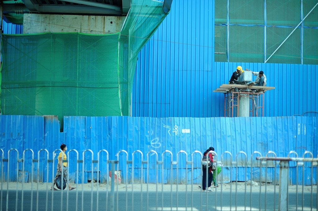 blue wall