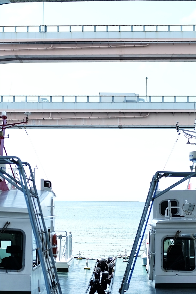 海岸通りにて
