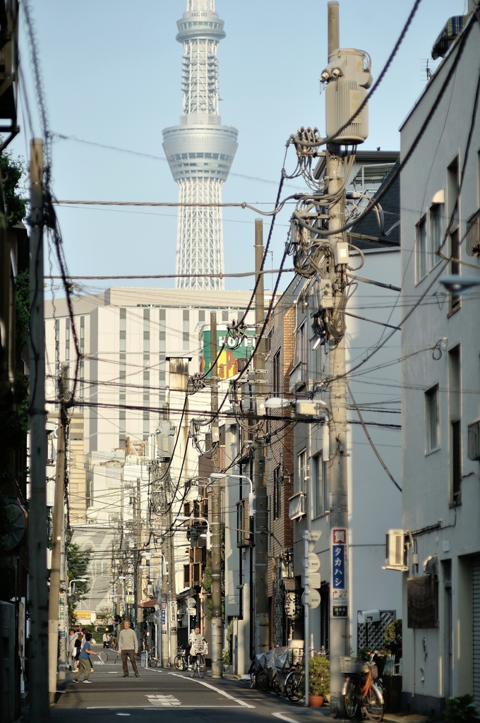 下町夕景