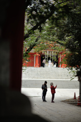 花園神社にて