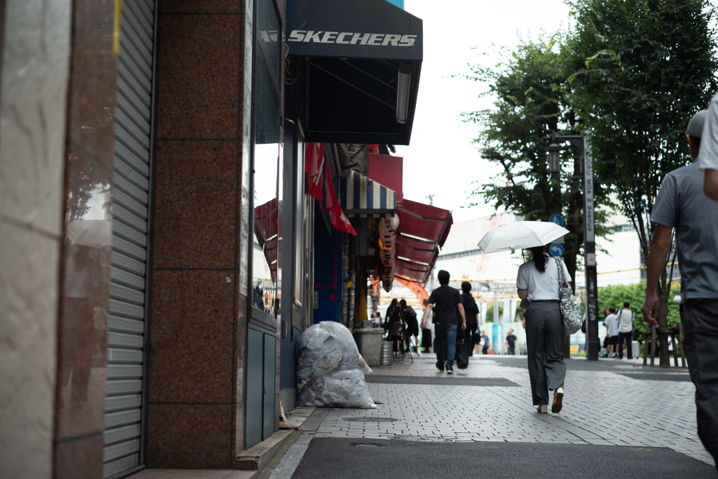 日傘の街