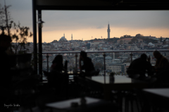 overlooking the old city