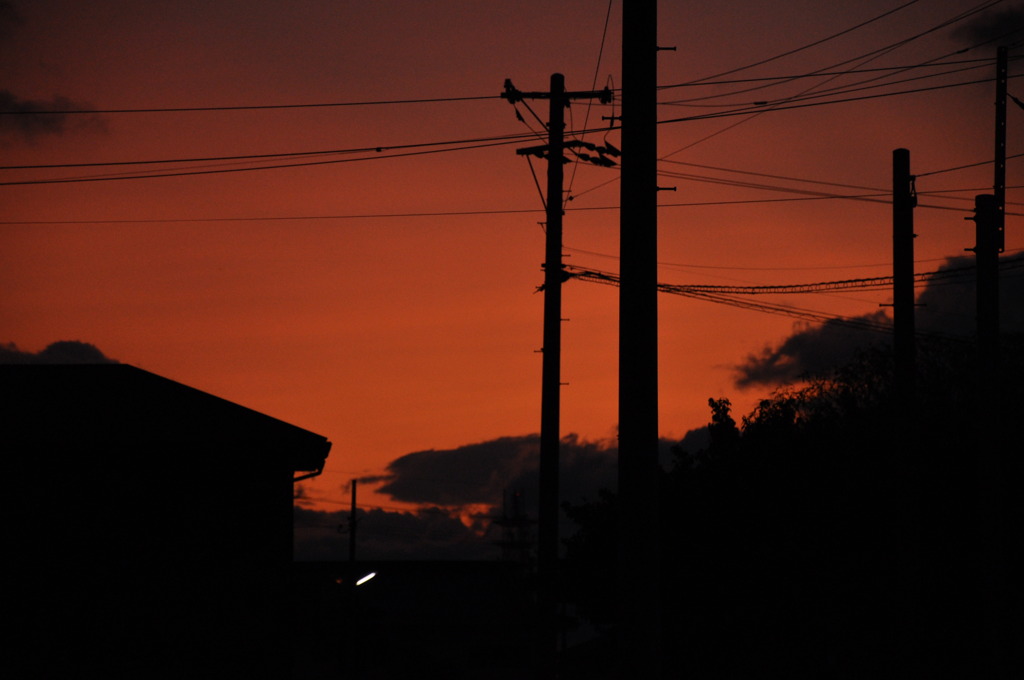 夕暮れ