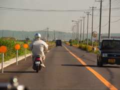 北へ走る。