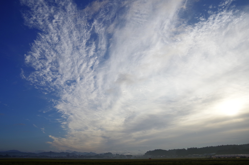 山里の朝