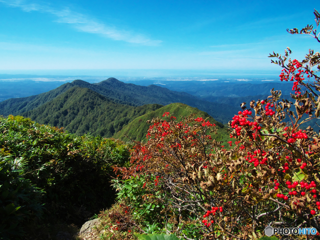 秋晴れ山行