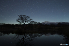 お山と星と