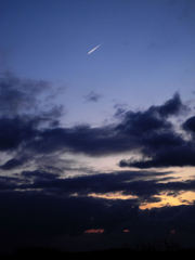 夕暮れ・河口にて
