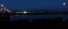 20101023秋田大橋袂より　夜景