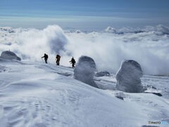 雪山ハイク