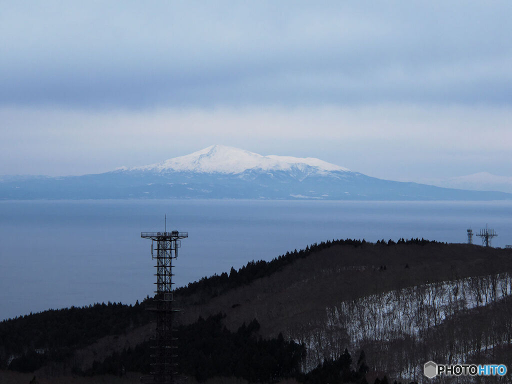 男鹿半島から暖冬の鳥海山Ⅱ