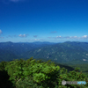 晴天下の山並み