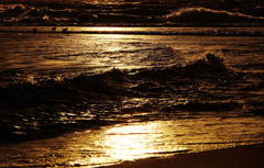 夕照波