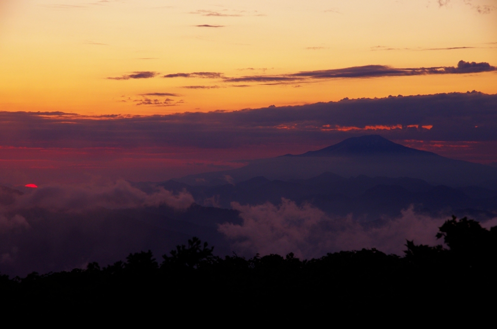 虎毛山登山・夕景Ⅰ