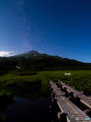月明かり・竜ヶ原湿原