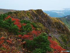 文殊岳への稜線