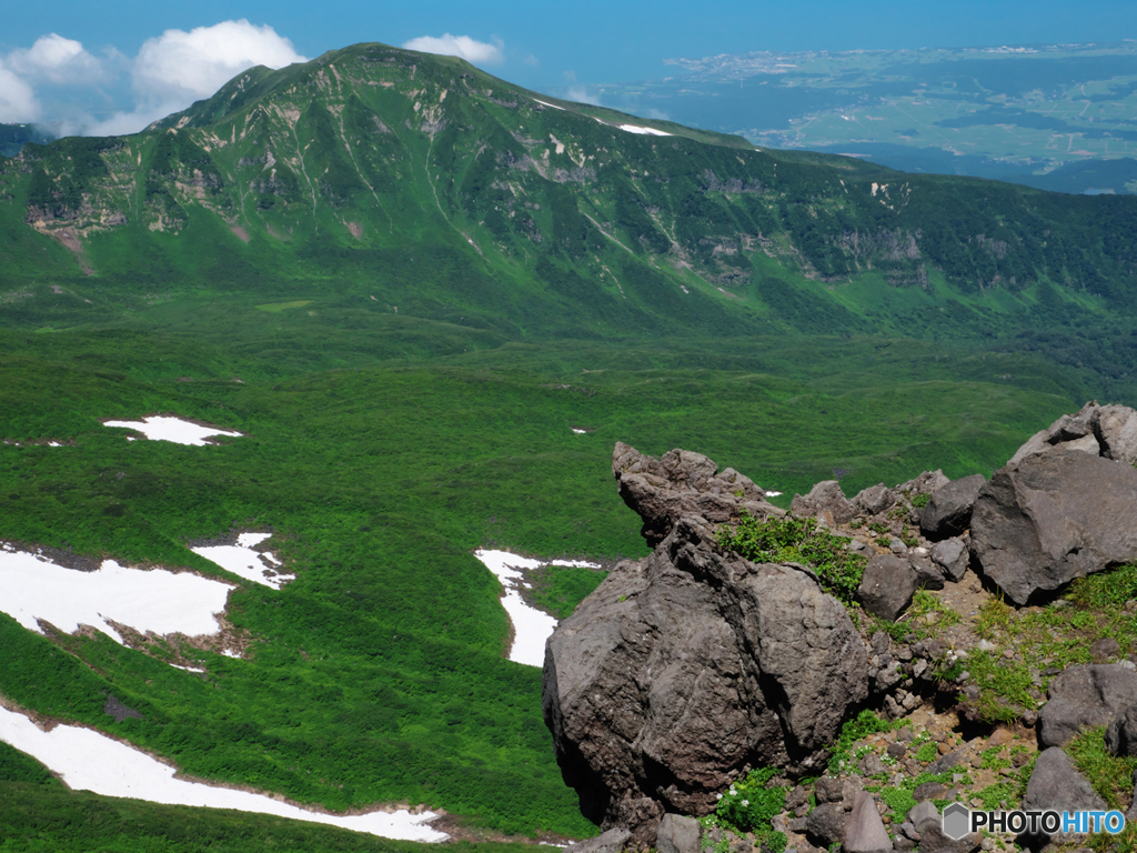 稲倉岳と対峙