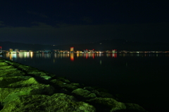 湖上夜景