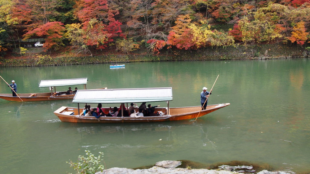 秋の京都嵐山です。