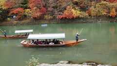 秋の京都嵐山です。