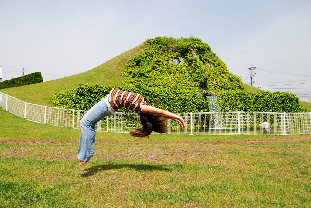 旅の途中で　空中マジック