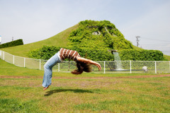 旅の途中で　空中マジック