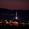 離陸前(夜の滑走路)