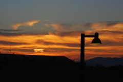 夕景　伊丹スカイパーク