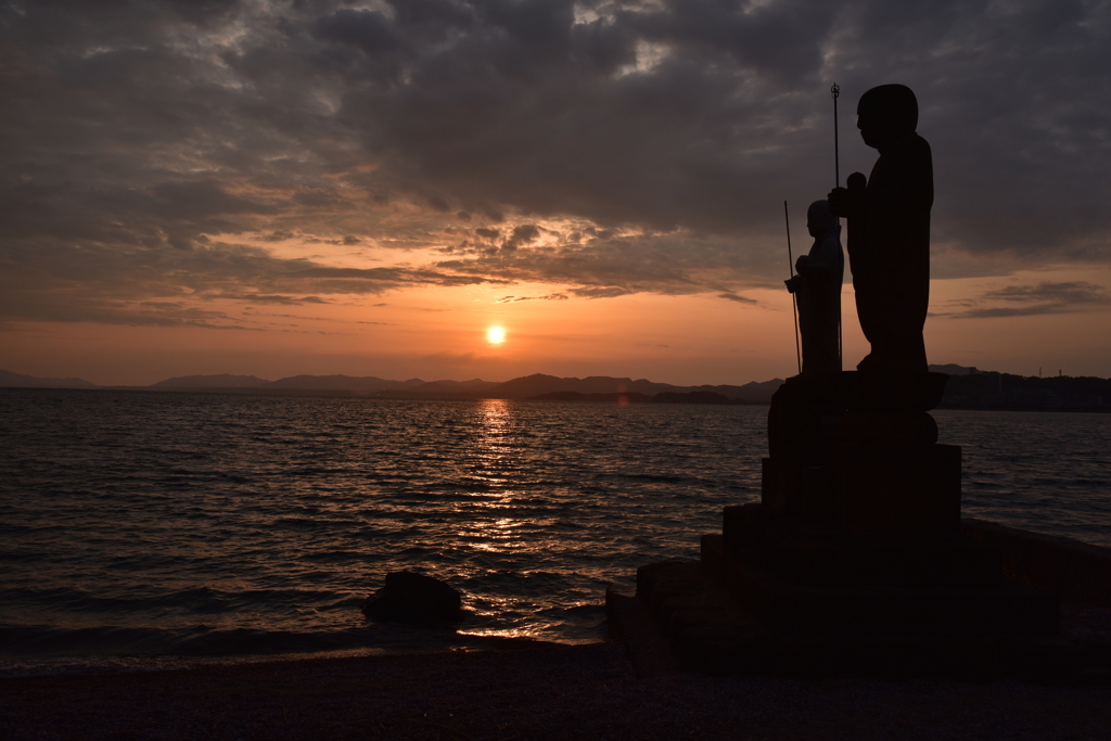 宍道湖の夕景