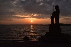 宍道湖の夕景