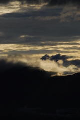 湧き出す雲　六甲山頂上