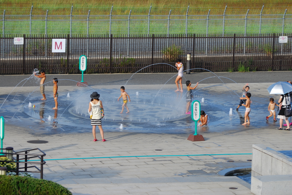 水遊び