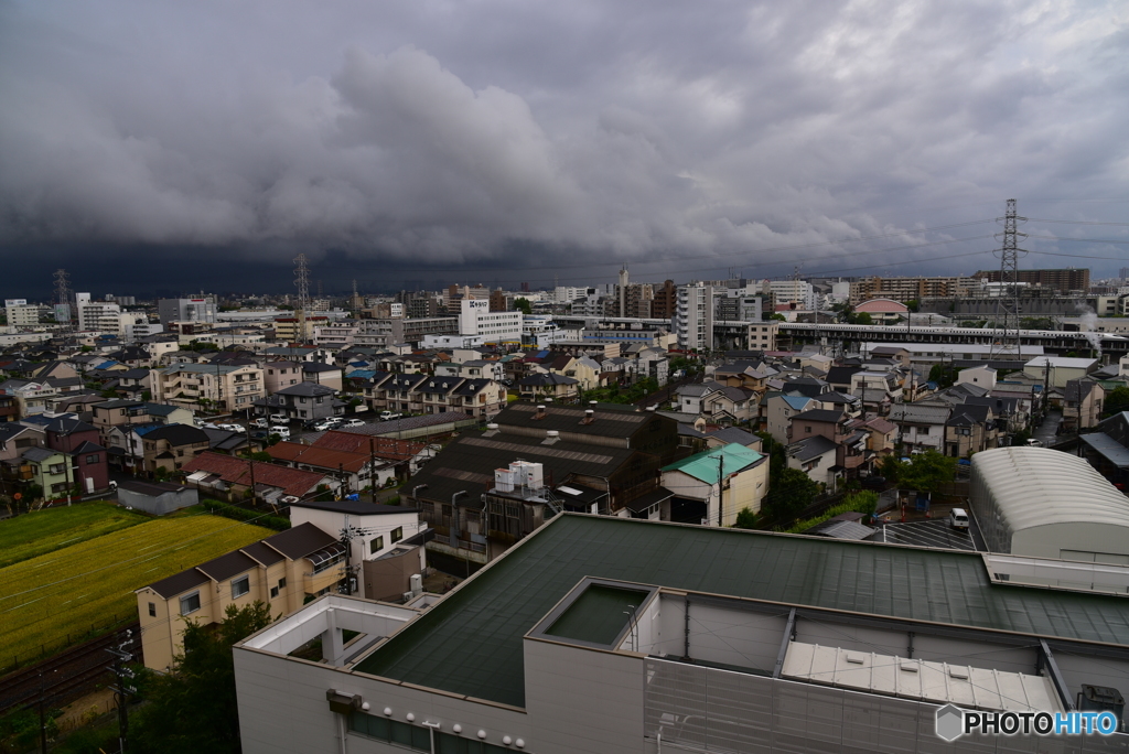 雨雲接近
